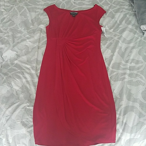 dress barn red dress